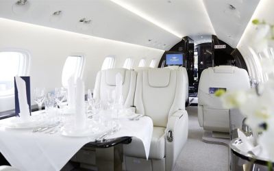 Chartra flygplan Legacy 650 genom Bendix Air Charter