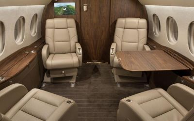 Charter aircraft Falcon 2000S through Bendix Air Charter