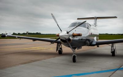 Charter aircraft Pilatus PC12 through Bendix Air Charter 