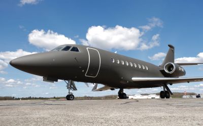 Charter aircraft Falcon 2000S through Bendix Air Charter