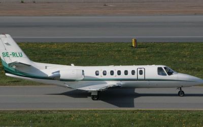 Charter aircraft Citation Ultra through Bendix Air Charter