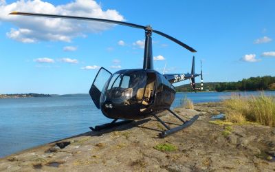 Charter helicopter Robinson R44 through Bendix Air Charter