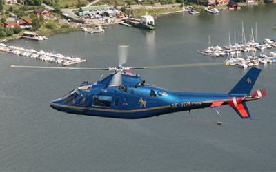 Charter helicopter Agusta 109 through Bendix Air Charter