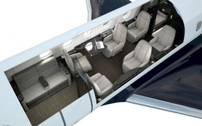 Charter aircraft Legacy 450 through Bendix Air Charter