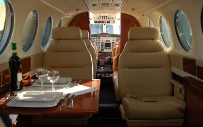Charter aircraft Beech King Air 300 through Bendix Air Charter