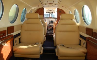 Charter aircraft Beech King Air 300 through Bendix Air Charter