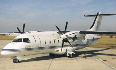 Charter aircraft Dornier 328 TP through Bendix Air Charter