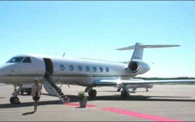 Charter aircraft Gulfstream 550 through Bendix Air Charter
