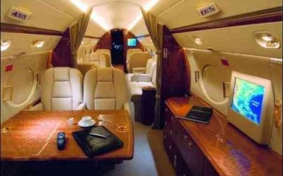 Charter aircraft Gulfstream 550 through Bendix Air Charter